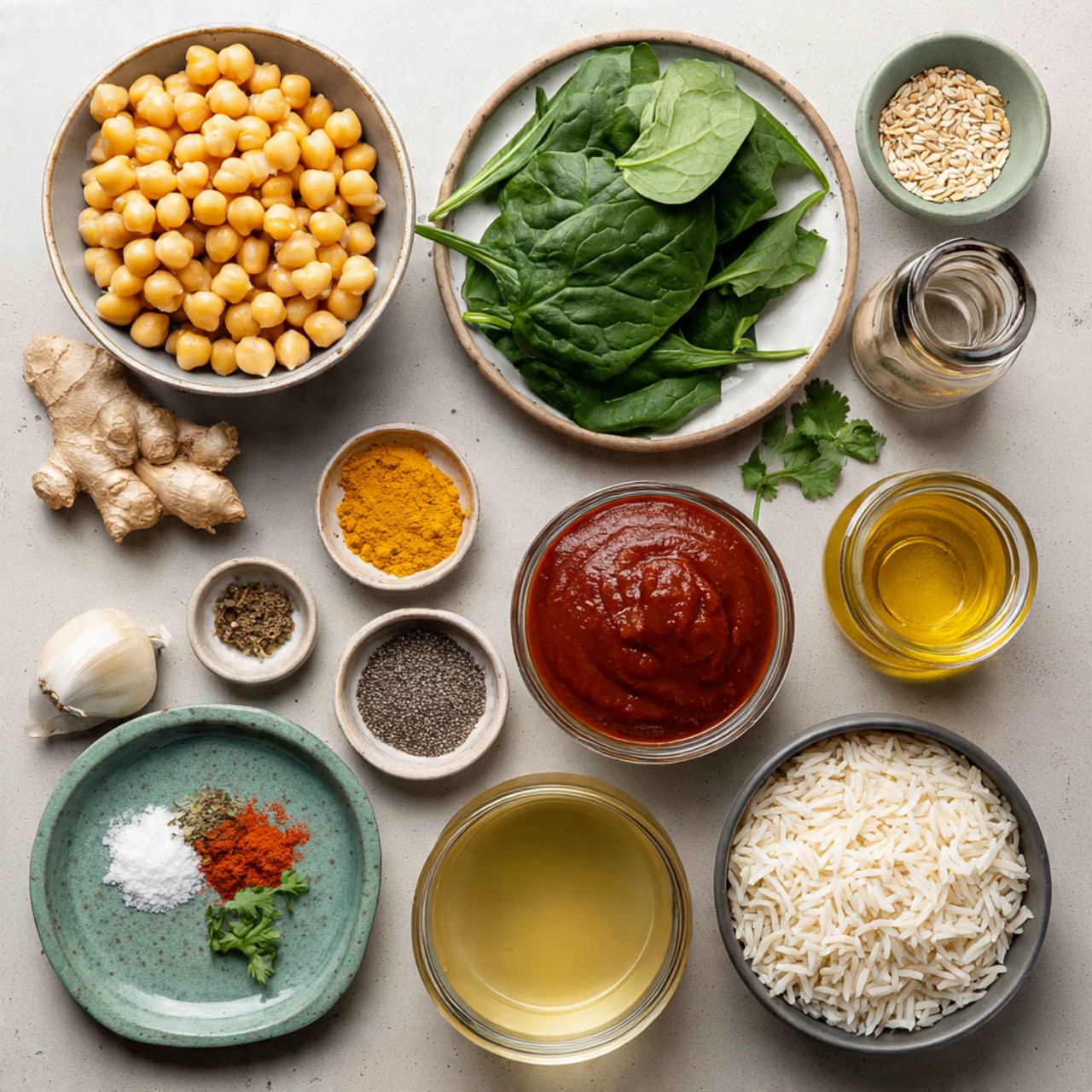 Steph’s Chickpea Curry with Spinach and Rice - cookandairies