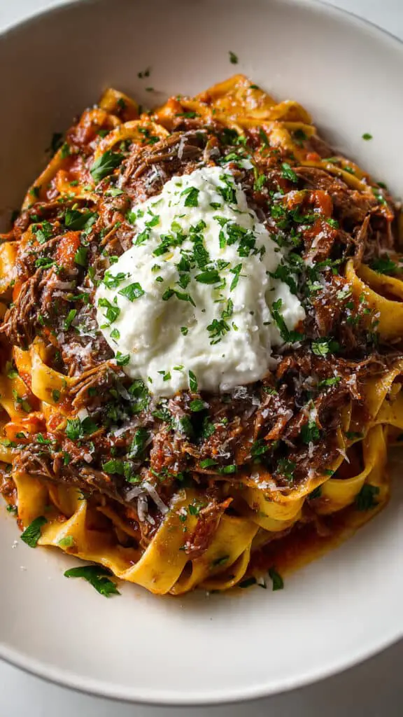 Slow Cooker Beef Ragu with Pappardelle