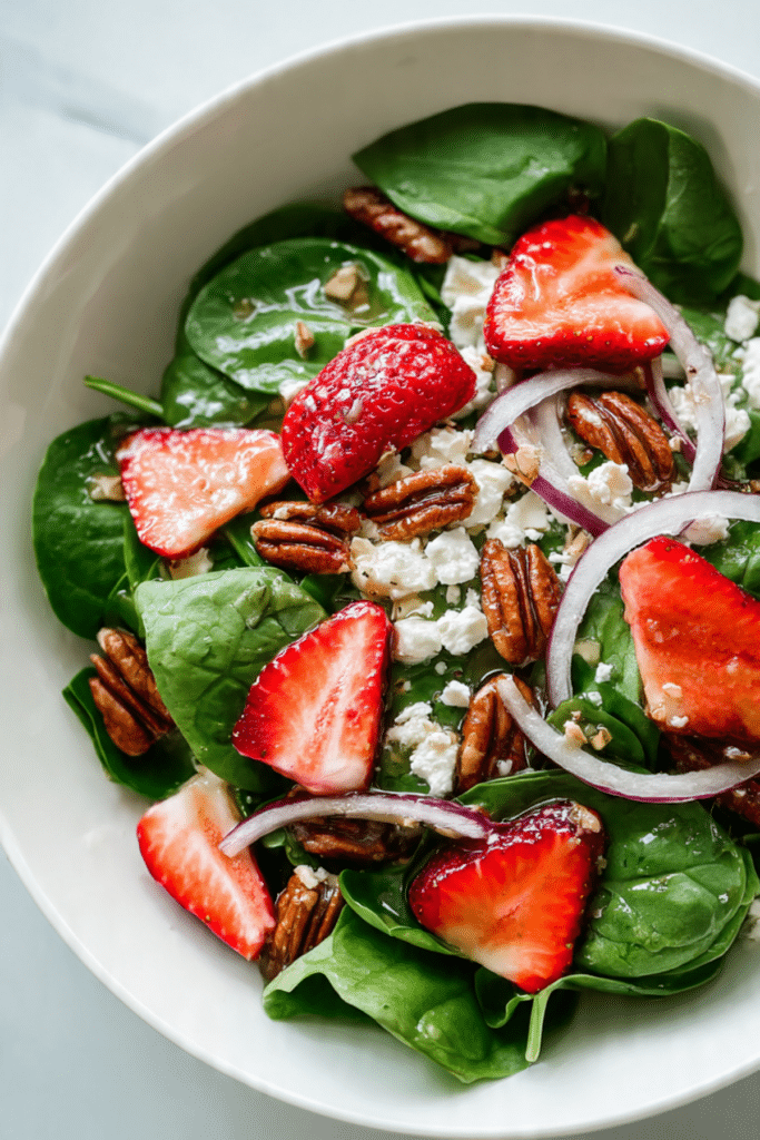 Spinach Salad with Honey Dijon Vinaigrette