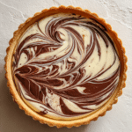 Chocolate Fudge Swirled Lemon Ricotta Tart