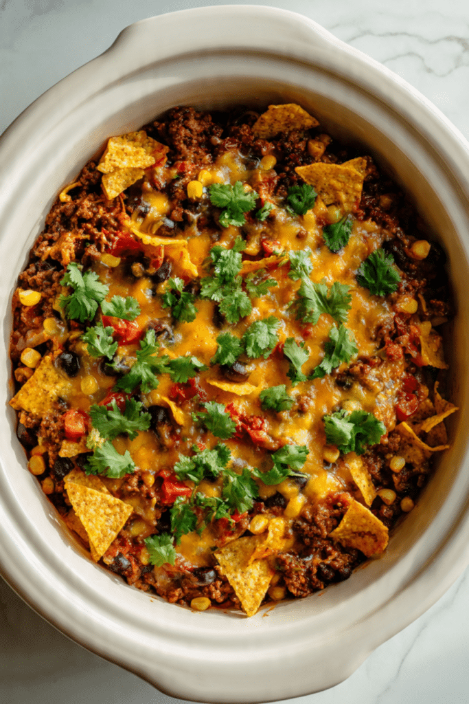 Crock Pot Taco Casserole