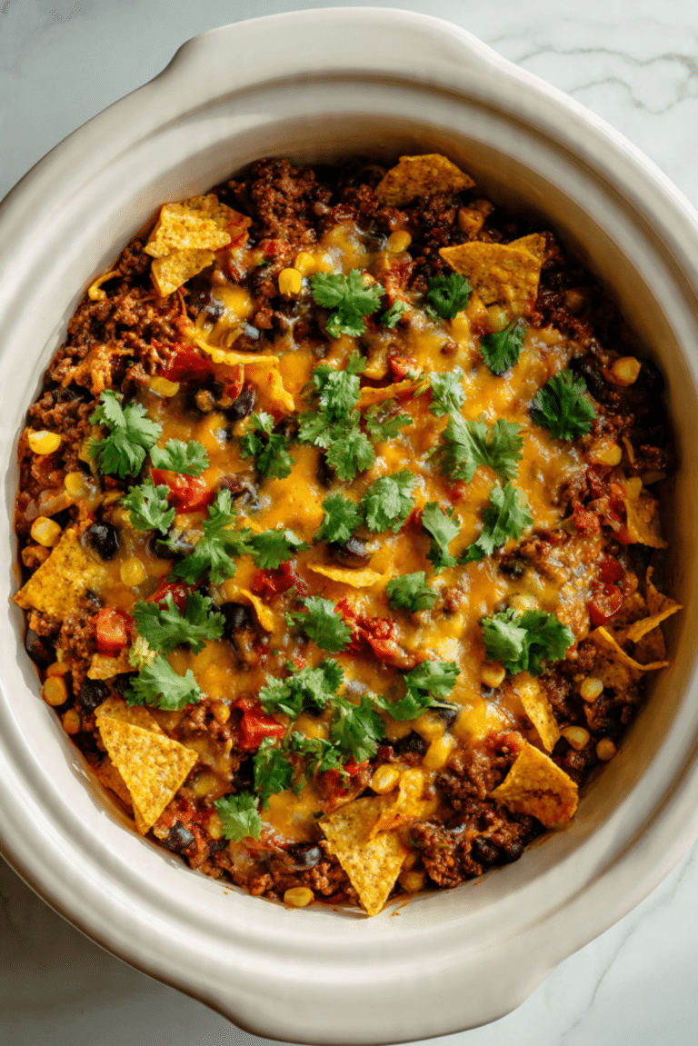Crock Pot Taco Casserole