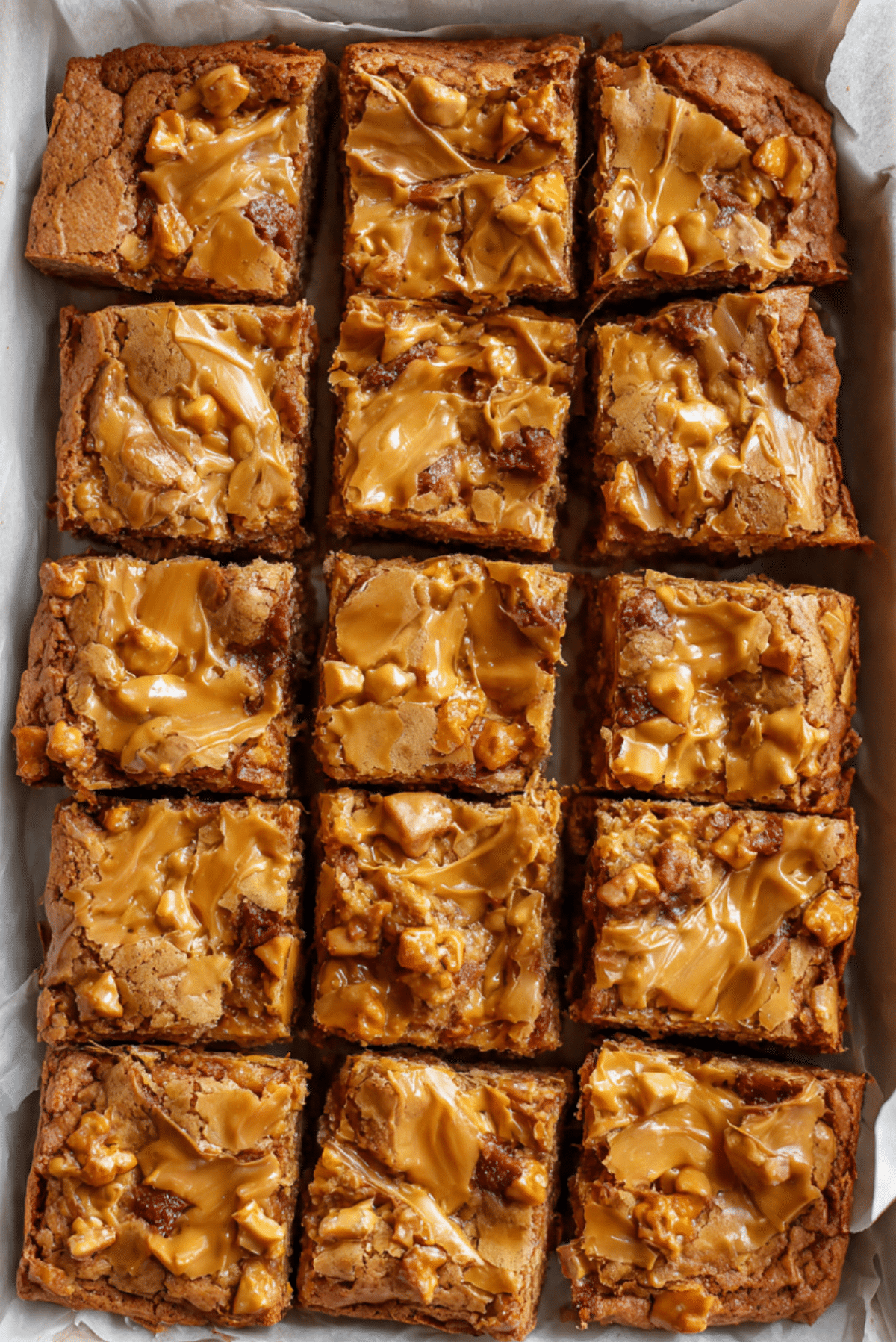 Butterscotch Pretzel Blondie Bites Recipe