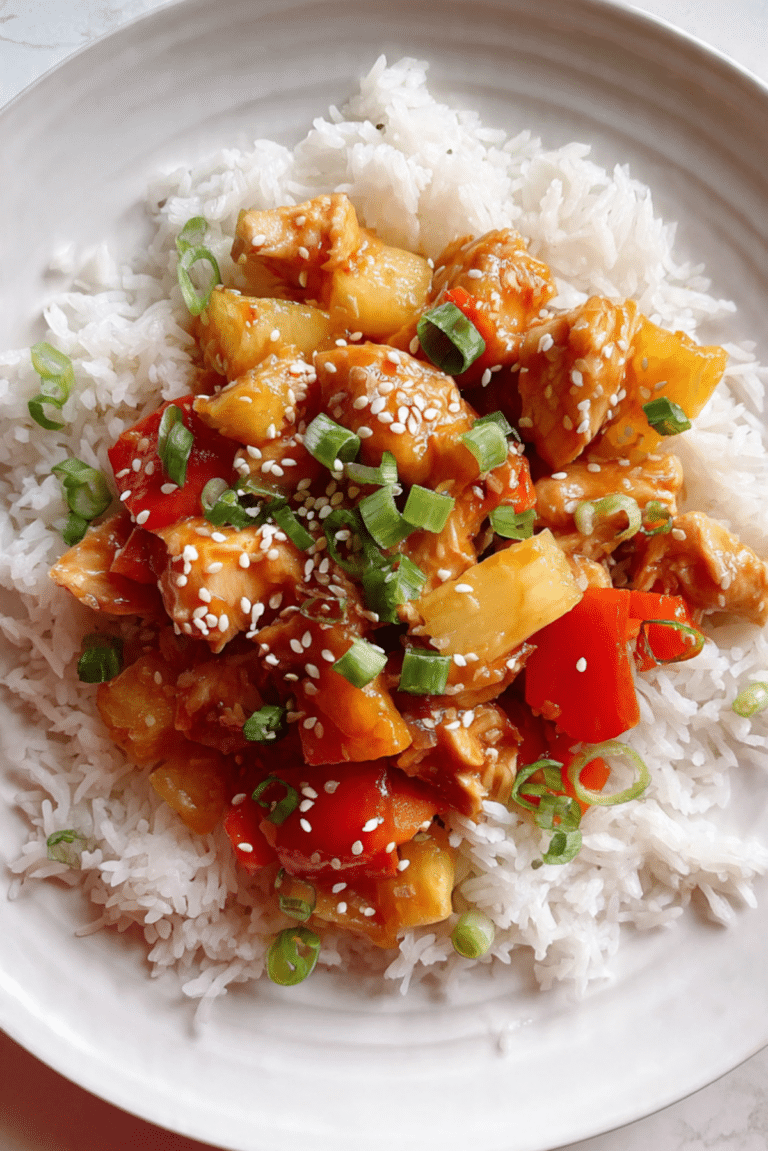 Pineapple Chicken with Rice Recipe