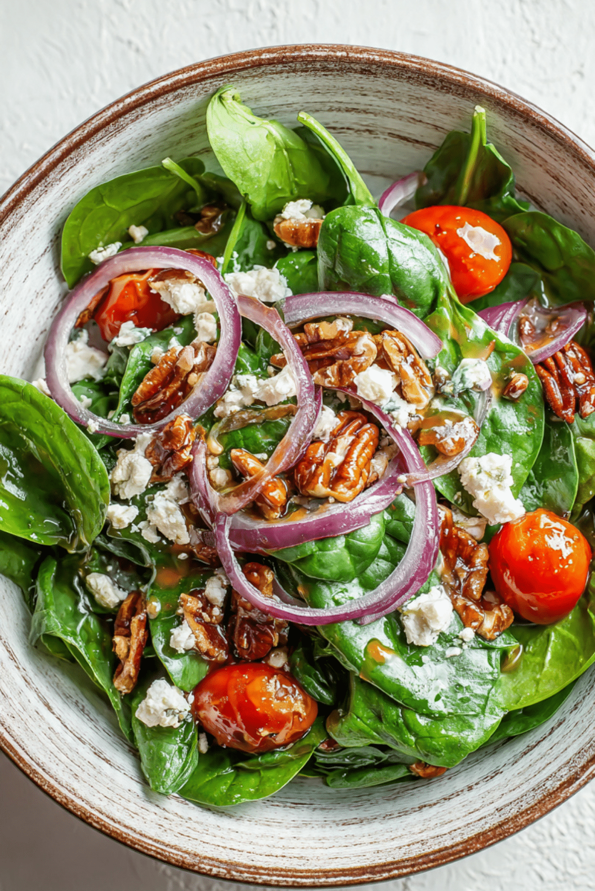 Spinach Salad with Honey Dijon Vinaigrette