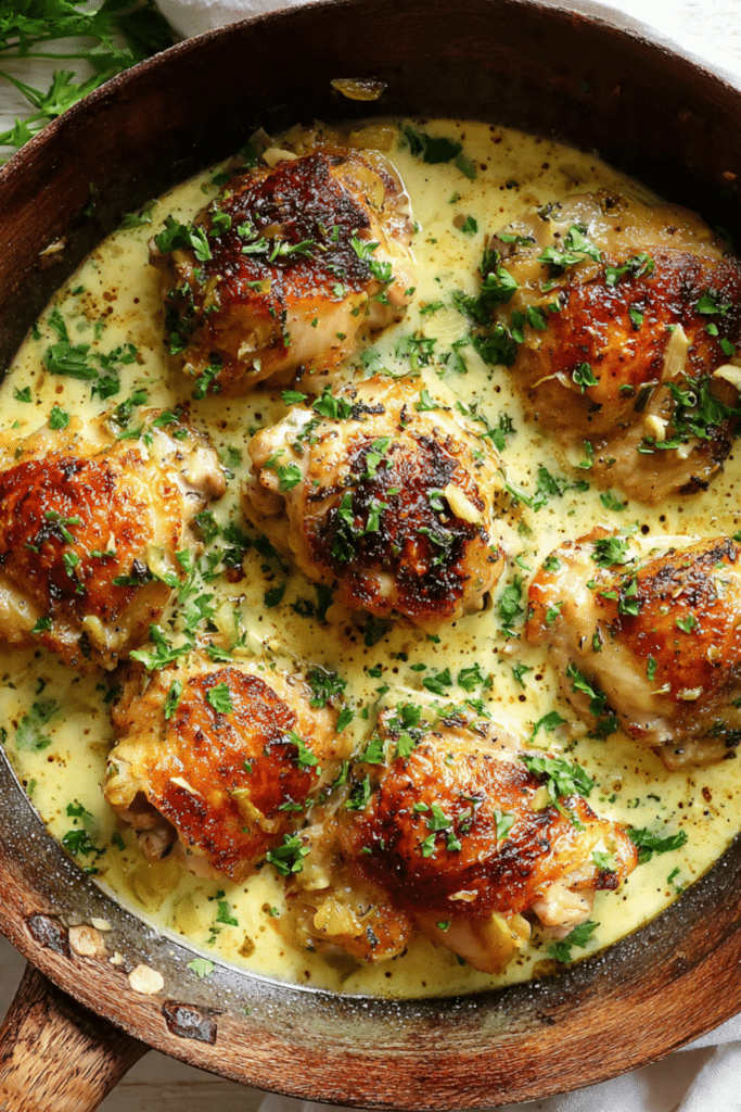 Creamy Lemon Garlic Chicken