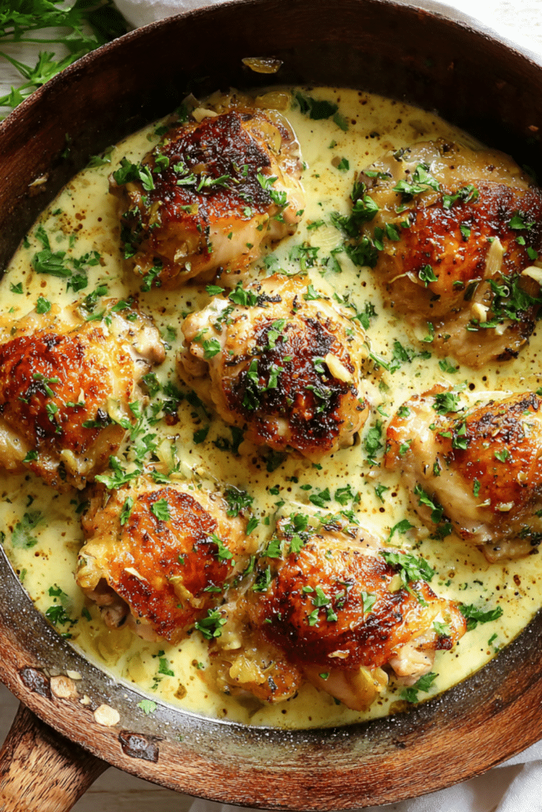 Creamy Lemon Garlic Chicken