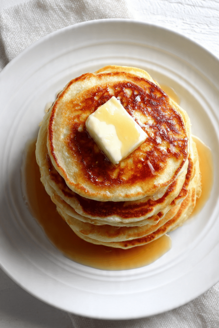 Vanilla Cinnamon Buttermilk Pancakes Recipe