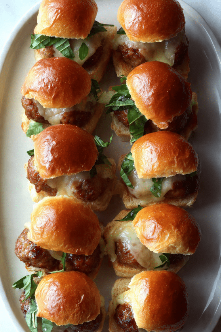 Mini Meatball Sliders