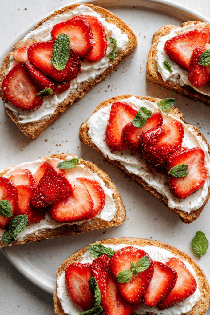 Strawberry Ricotta Toasts