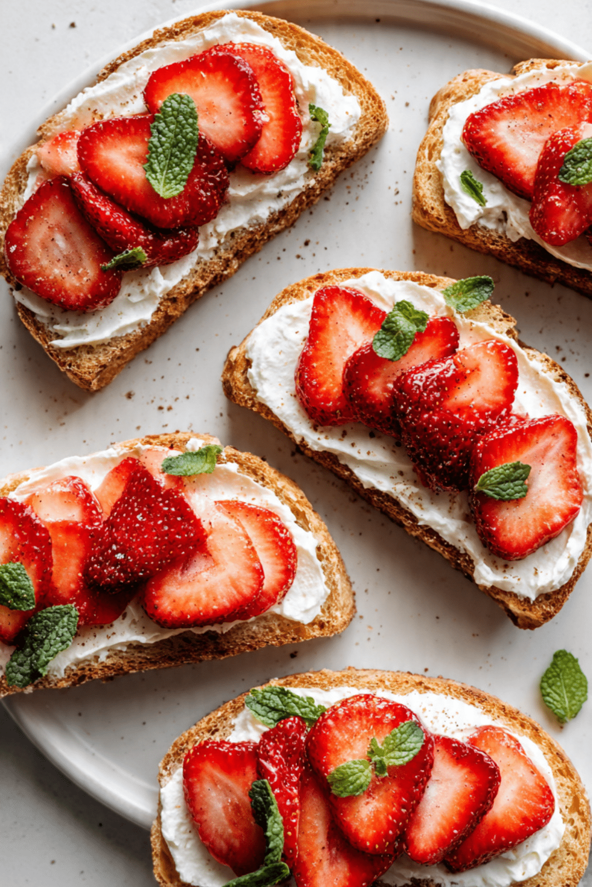 Strawberry Ricotta Toasts