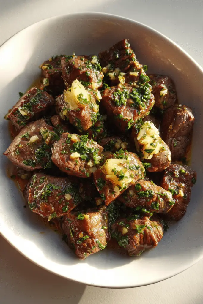 Beef Bites with Garlic Butter Slow