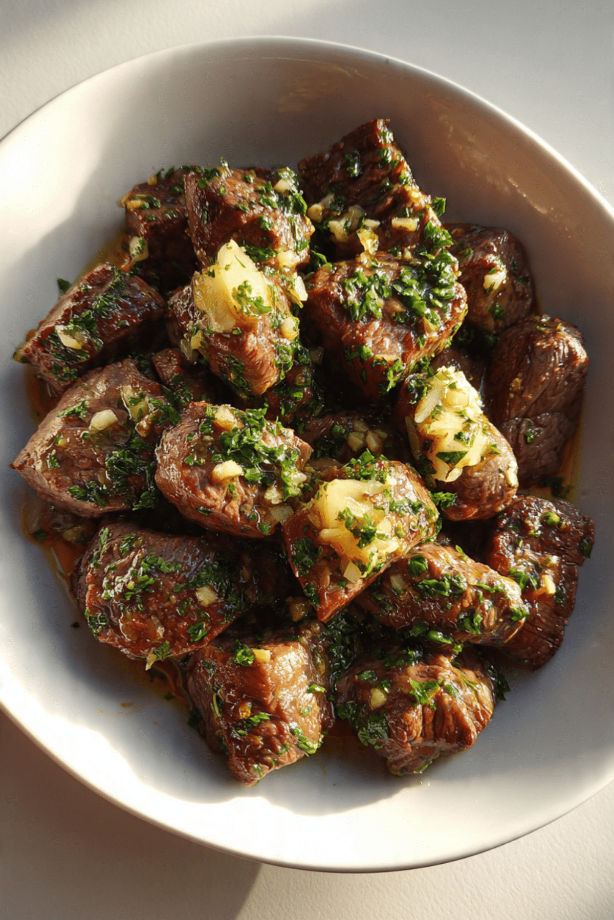 Beef Bites with Garlic Butter Slow