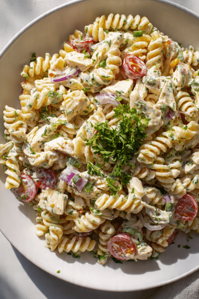 Creamy Chicken Pasta Salad