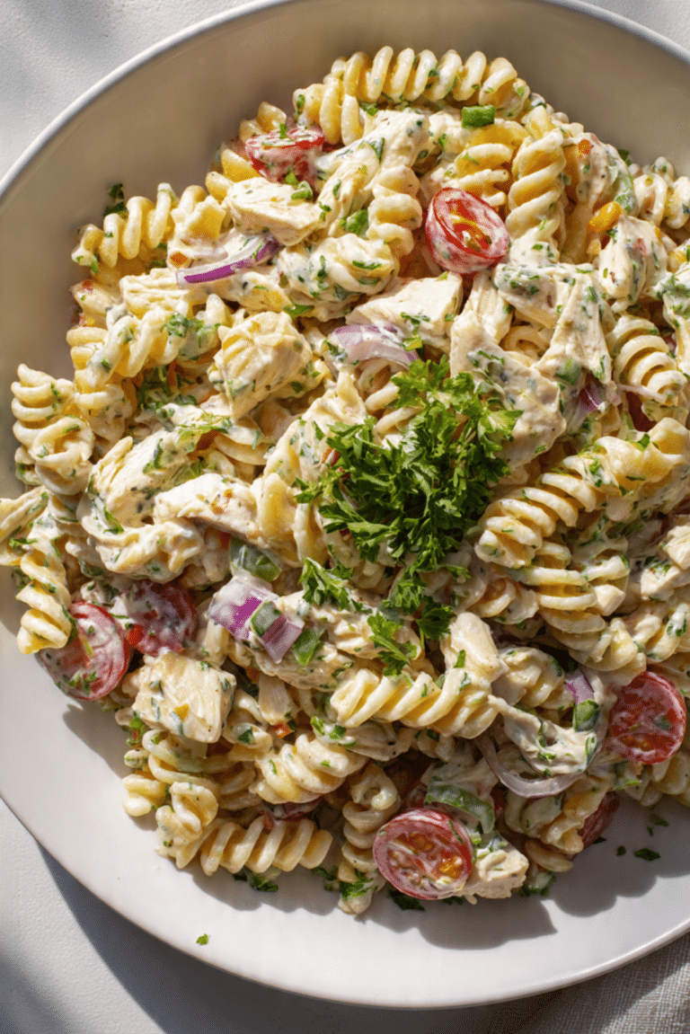 Creamy Chicken Pasta Salad