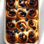 Blueberry Cinnamon Roll Casserole