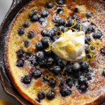 Lemon Blueberry Skillet Pancake