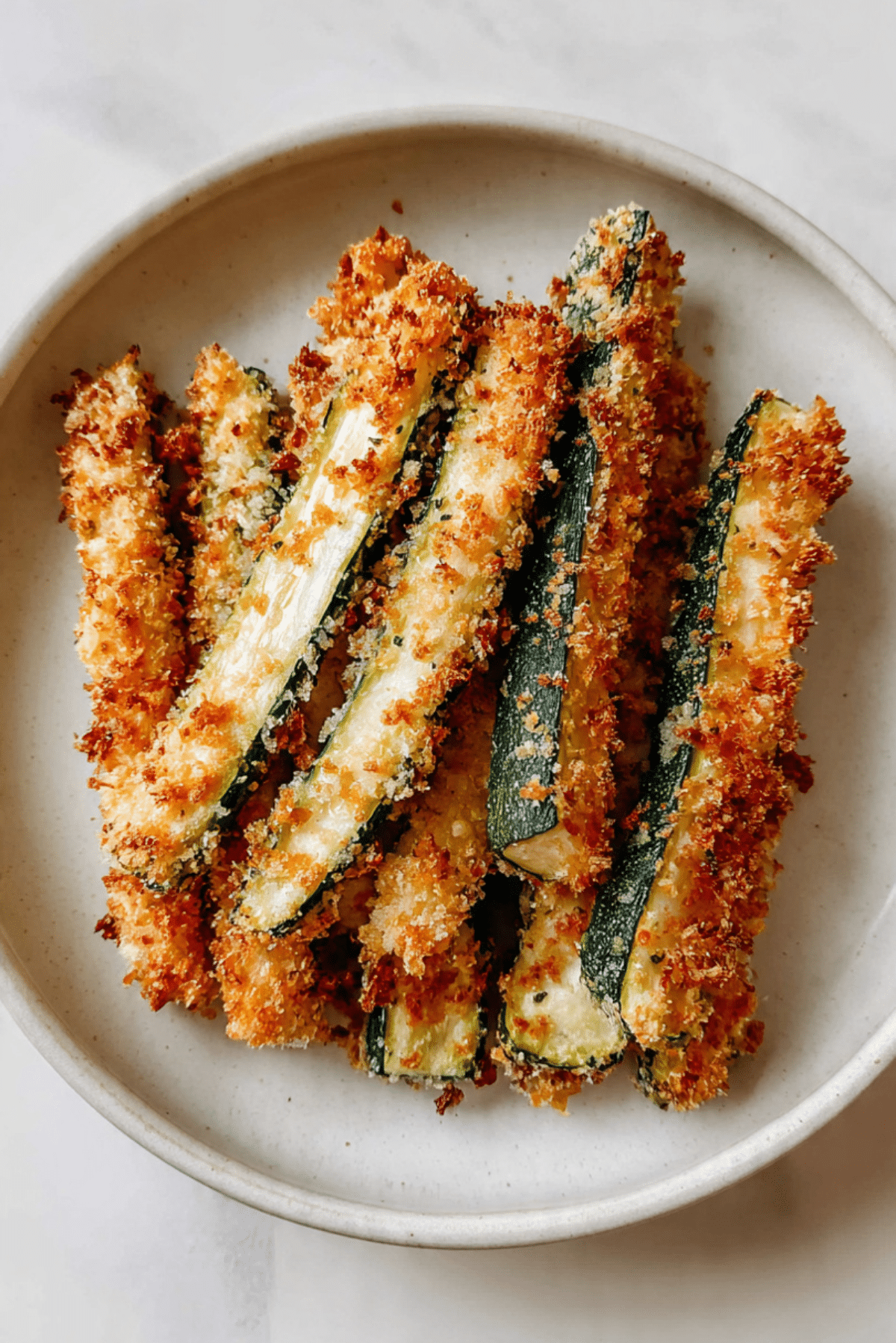 Crispy Parmesan Crusted Zucchini Fries