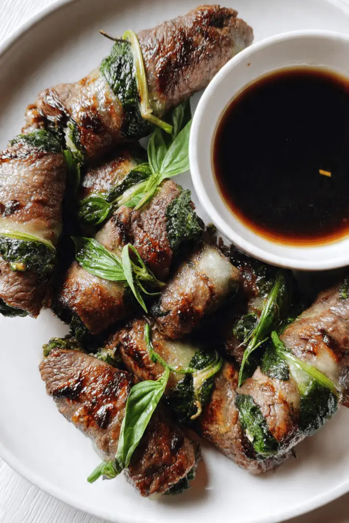 Thai Basil Beef Rolls Recipe
