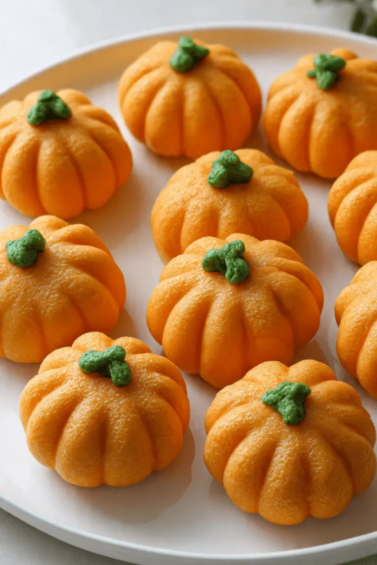 Pumpkin-Shaped Buns