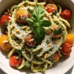 Pesto Pasta with Cherry Tomatoes