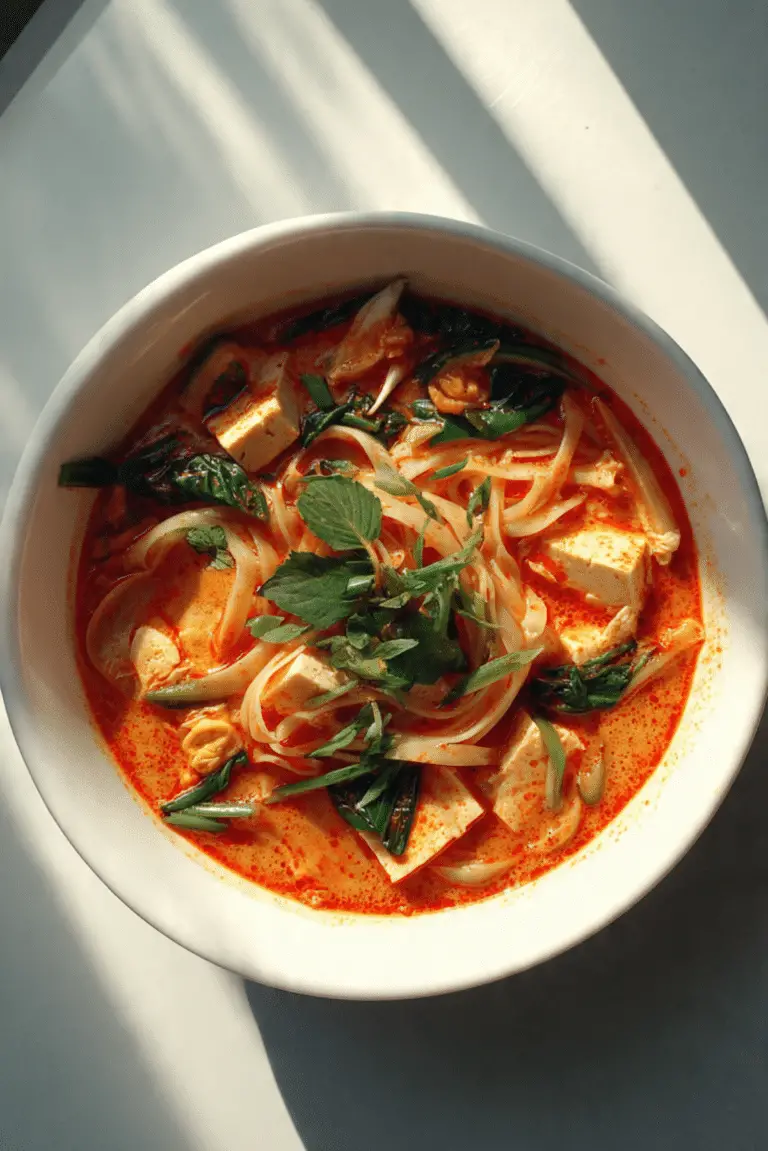 Thai Red Curry Noodle Soup