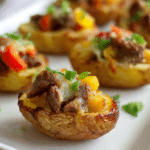 Cheesesteak Potato Skins