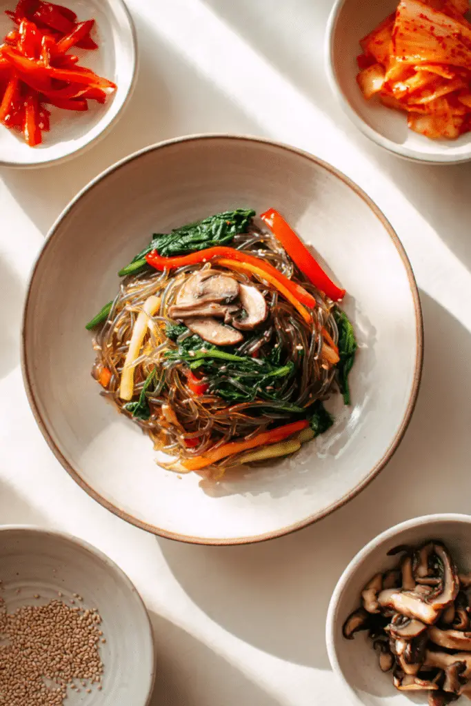 Japchae (Korean Glass Noodles)