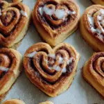 Heart-Shaped Cinnamon Rolls