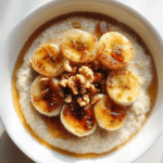 Vanilla Bean Oatmeal with Caramelized Bananas