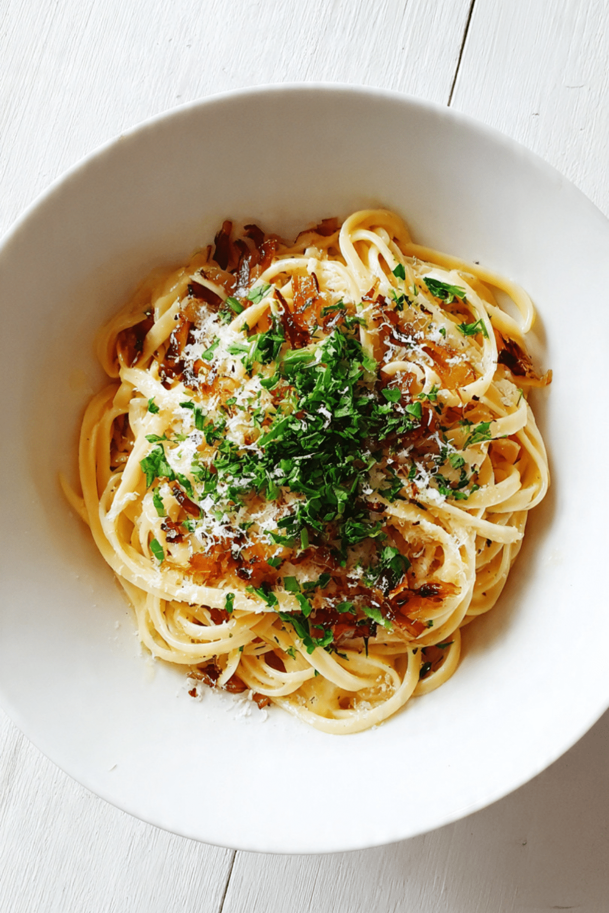 Pasta with Caramelized Onions