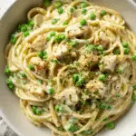 One-Pot Chicken Alfredo with Peas