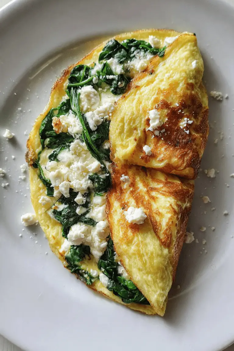 Spinach Feta Omelette