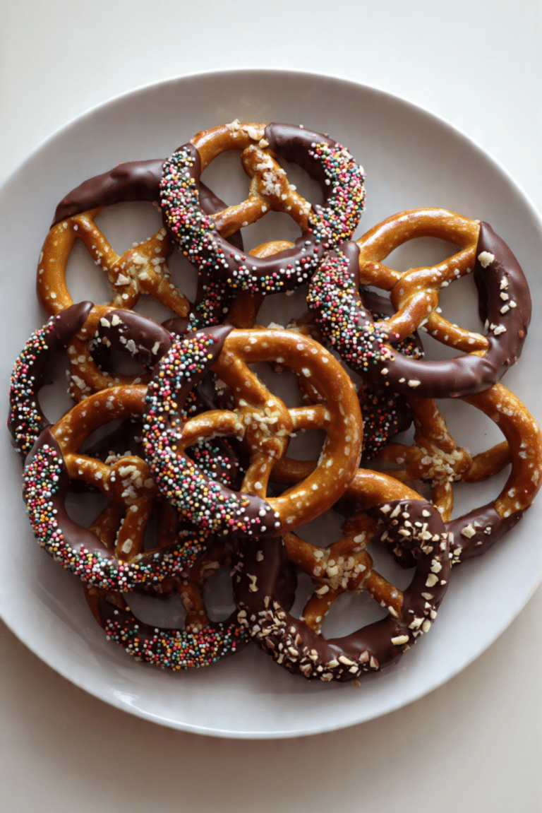 Chocolate-Dipped Pretzels