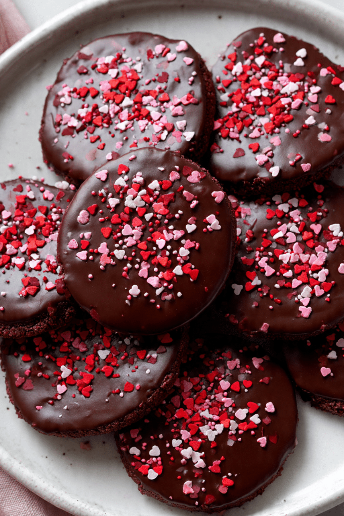 Valentine Ganache Cookies