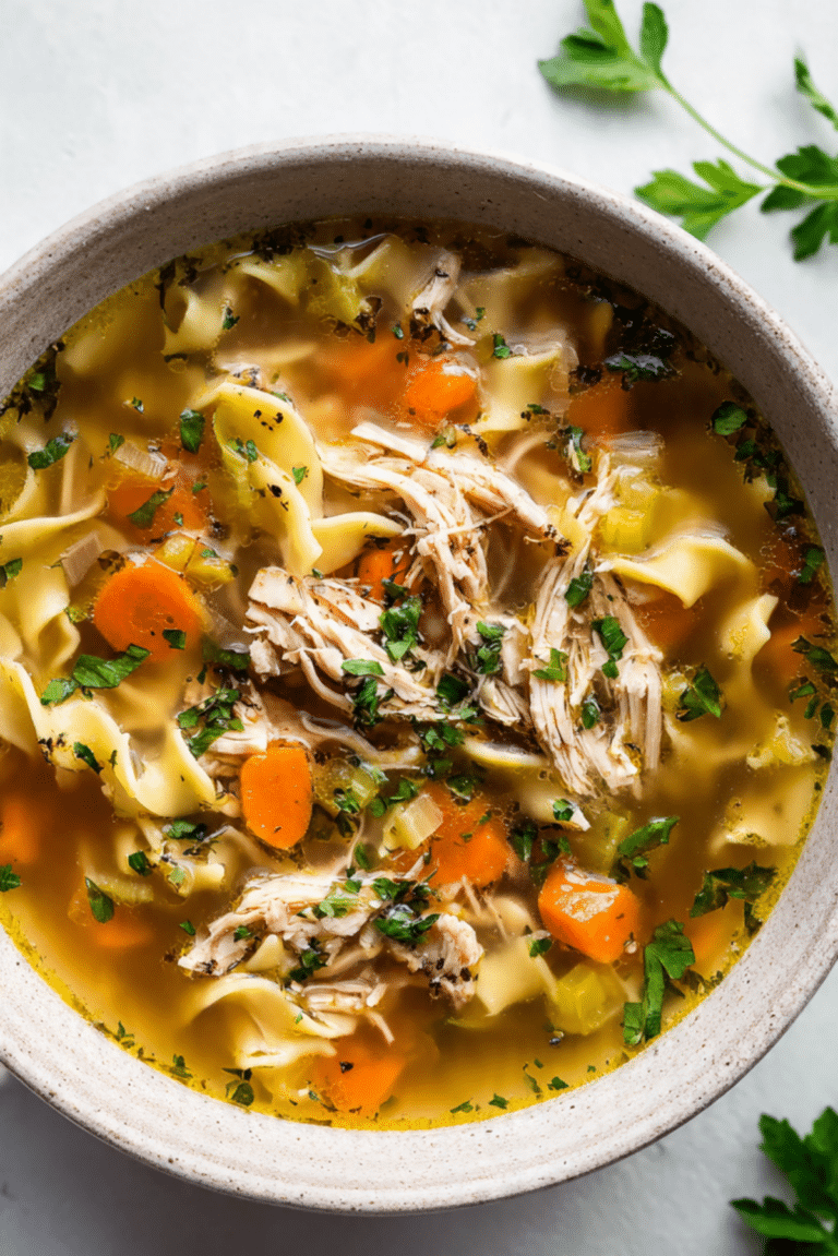 Homemade Chicken Noodle Soup Recipe