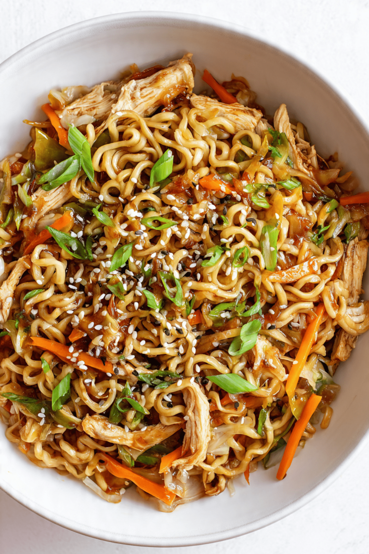 Chicken & Veggie Egg Roll Noodle Bowls