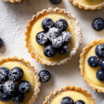 Mini Lemon Tarts with Blueberries
