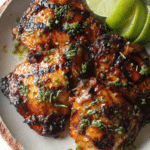 Grilled Jamaican Jerk Chicken Thighs