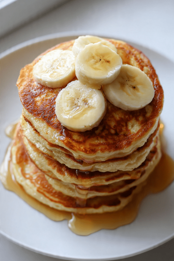 Banana Sour Cream Pancakes