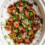 Crockpot Teriyaki Chicken chini Bake