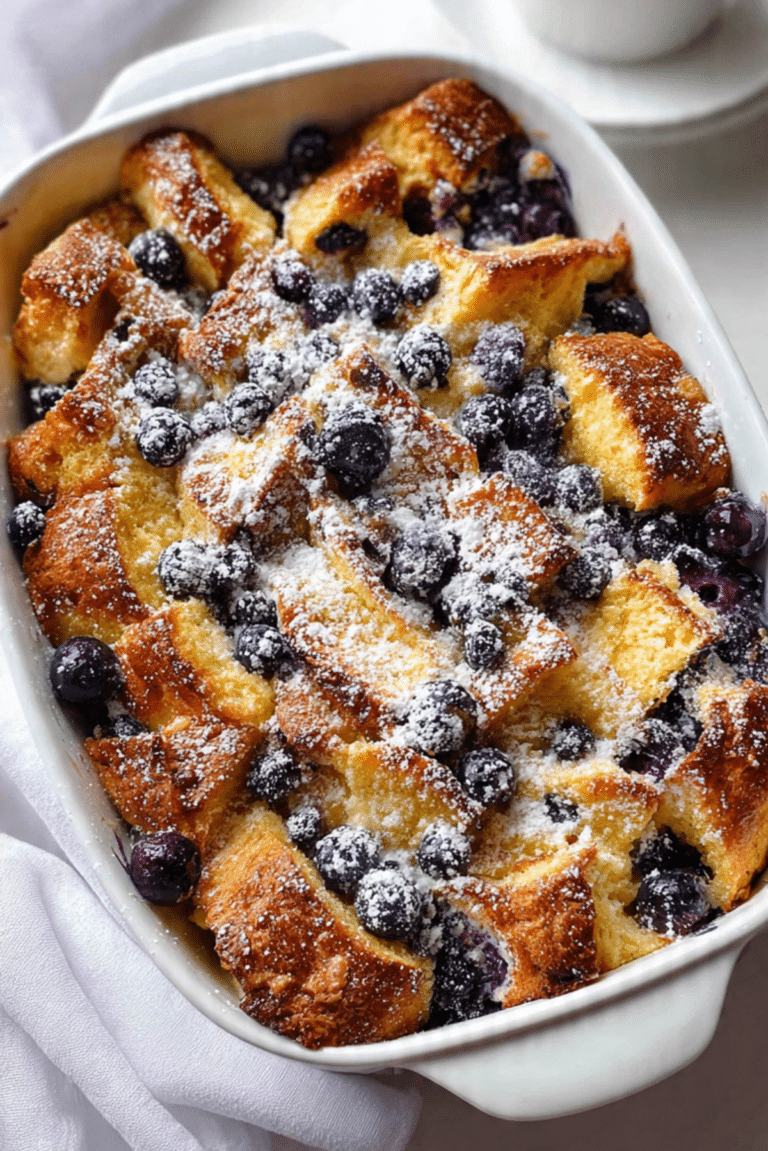 Blueberry French Toast Casserole