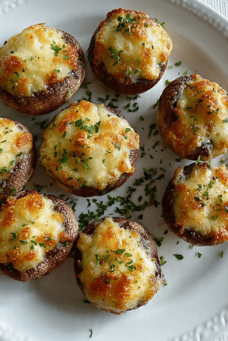Cheesy Stuffed Mushrooms