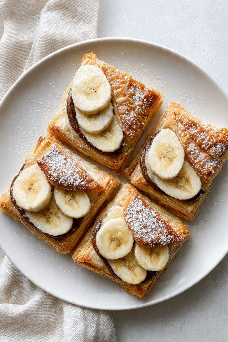 Nutella Banana Puff Pastry