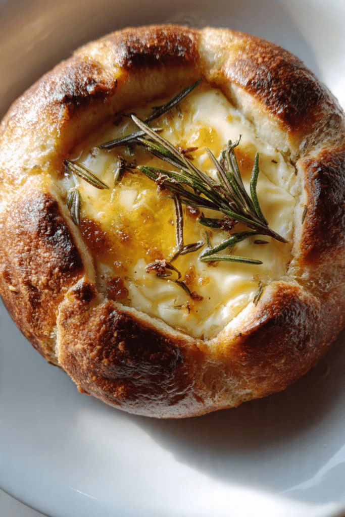 Baked Brie in a Bread Bowl