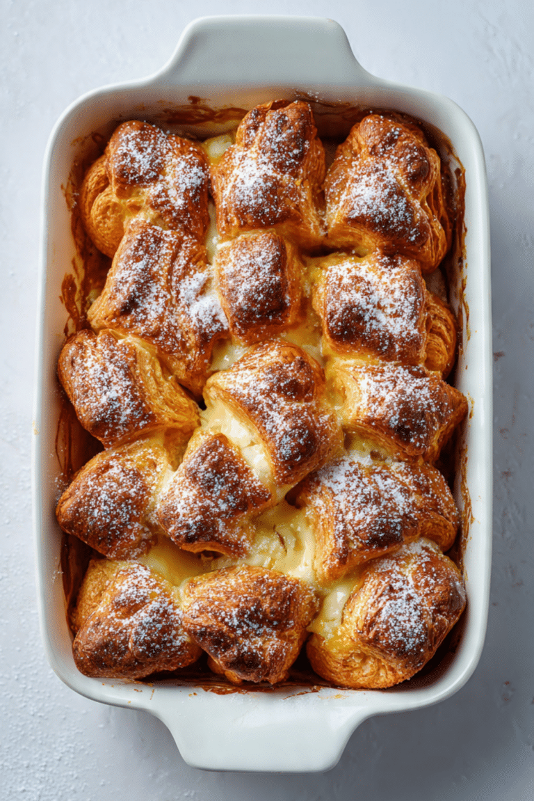 Chocolate Croissant Breakfast Bake