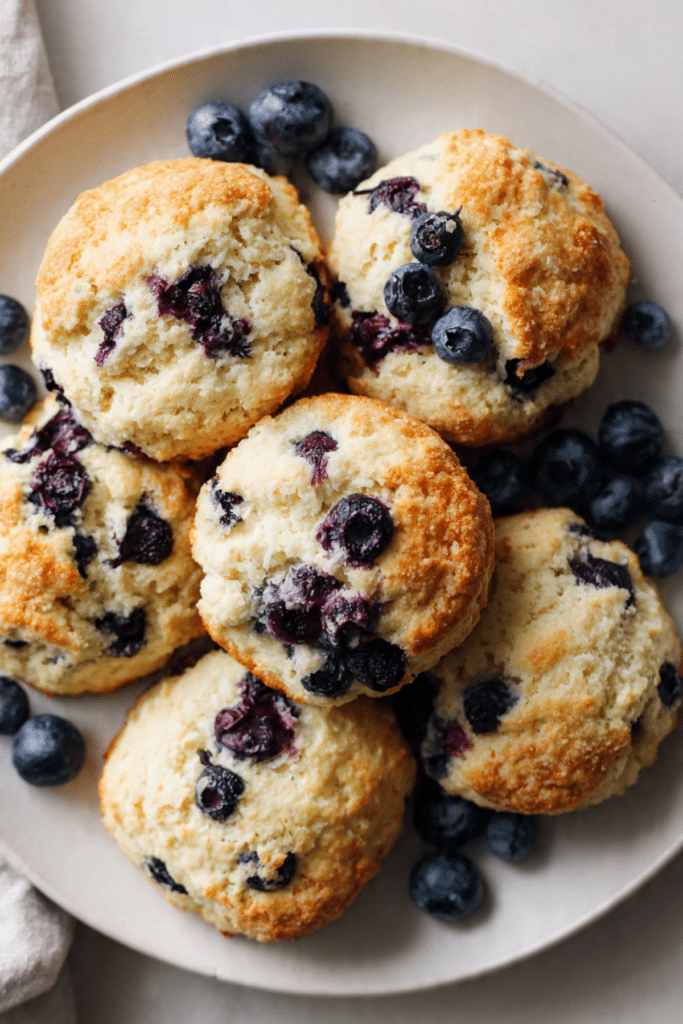 Fluffy Blueberry Scones