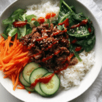 Beef Bulgogi Bowls with Spicy Sauce