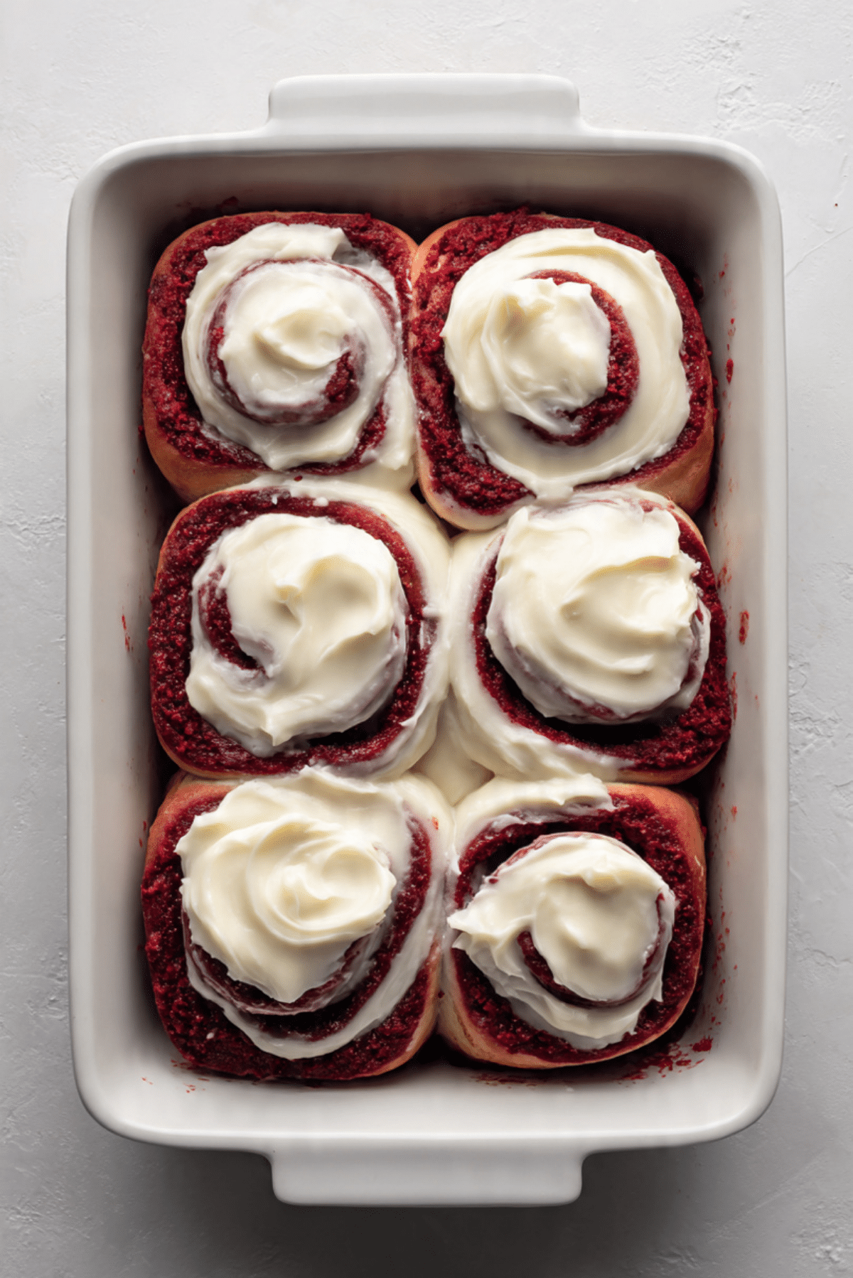 Red Velvet Cake Mix Cinnamon Rolls