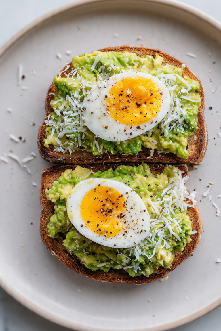 Grated Egg Avocado Toast